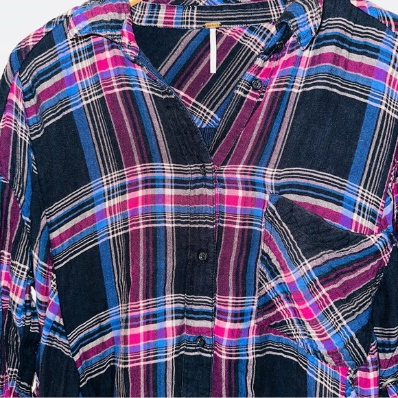 Free People Nordic Day plaid button down shirt - Picture 5 of 9